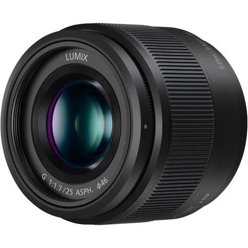 Panasonic - LUMIX G 25mm f/1.7 ASPH. Lens for Mirrorless Micro Four Thirds Compatible Cameras - Black
