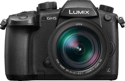 Panasonic - LUMIX GH5 Mirrorless 4K Photo Digital Camera Body with LEICA DG 12-60mm F2.8-4.0 Lens - Black