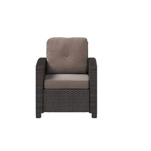 Rent To Own - Patio Sense - Miles Outdoor Wicker Patio Lounge Chair - Mocha