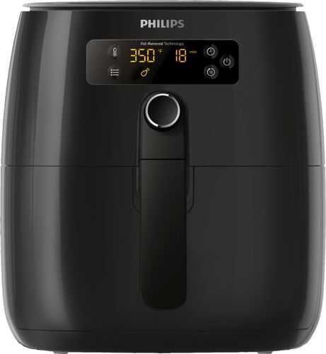 Philips Premium Twin Turbostar Digital Airfryer with Fat Removal Technology, The Original Airfryer, Black HD9741/96 - Black