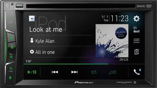 Pioneer - 6.2" - Amazon Alexa, Apple CarPlay™,  Bluetooth®, SiriusXM-Ready™ - Multimedia DVD Receiver - Black