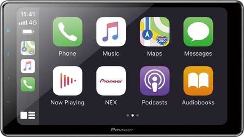 Pioneer - Multimedia Receiver with 9" HD Capacitive Touch Floating Display - Black