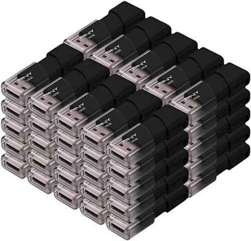 Payment Plans Available - PNY - Attaché 16GB USB 2.0 Flash Drives (50-Pack) - Black