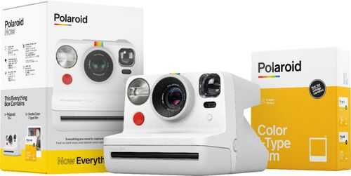 Rent to own Polaroid Now Instant Film Camera Bundle - White