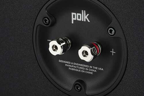 Polk Audio - Polk Reserve Series R400 Large Center Channel Loudspeaker, New 1" Pinnacle Ring Tweeter & Dual 6.5" Turbine Cone Woofers - Black