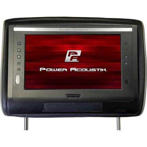 Rent to own Power Acoustik - 9" Universal Replacement Headrest LCD Monitor with DVD Player - Black