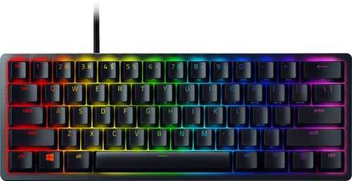 Razer - Huntsman Mini 60% Wired Gaming Clicky Optical Switch Keyboard with RGB Chroma Backlighting - Black