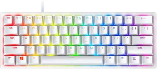 Razer - Huntsman Mini 60% Wired Gaming Clicky Optical Switch Keyboard with RGB Chroma Backlighting - Mercury