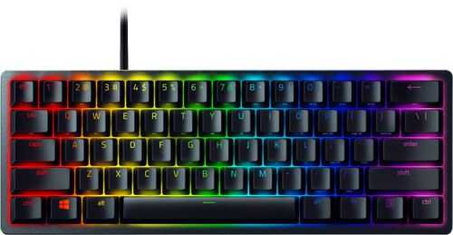 Razer - Huntsman Mini 60% Wired Gaming Linear Optical Switch Keyboard with RGB Chroma Backlighting - Black