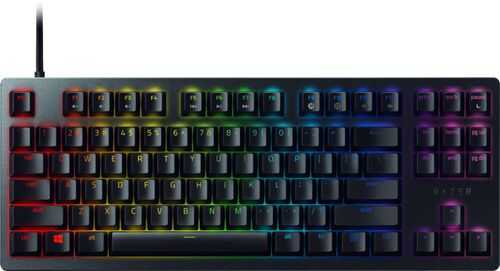 Razer - Huntsman Tournament Edition TKL Wired Gaming Linear Optical Switch Keyboard with RGB Lighting - Black