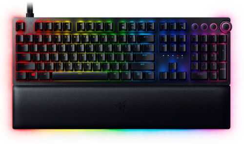 Razer - Huntsman V2 Analog Wired Gaming Opto-Mechanical Keyboard with RGB Chroma Backlighting - Black