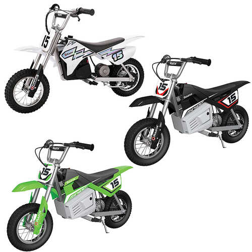 Rent to own Razor - Dirt Rocket 24V Electric Toy Motocross Motorcycle Dirt Bike - White