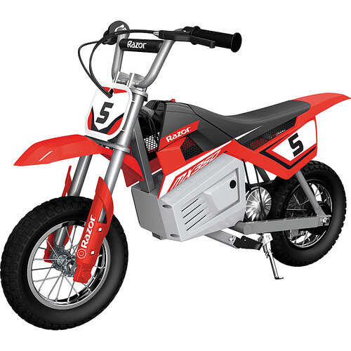 Razor - Dirt Rocket Kids Electric Toy Motocross Motorcycle Dirt Bike - Red
