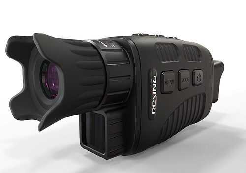 Rexing - B1 Basic Digital Night Vision Monoculars Infrared Digital Camera - Black