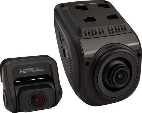 Rent to own Rexing - V1P 3rd Generation Front and Rear Camera Dash Cam - Black