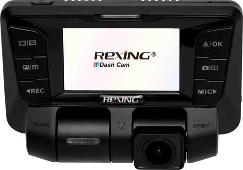 Rent to own Rexing - V2 Front and Rear Camera Dash Cam - Black