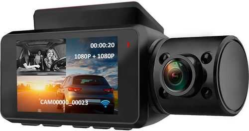 Rexing V2 Pro Ai Dash Cam, 3-Channel Front/Cabin/Rear 1080p Recording with Wi-Fi and GPS