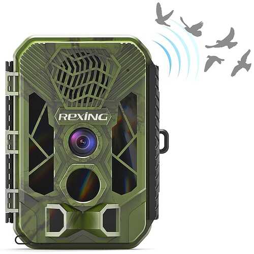 Rent to own Rexing - Woodlens H3 Trail Camera with Electronic Animal Caller and Night Vision Recording - Green