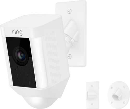 Ring - Spotlight Indoor/Outdoor 1080p Wi-Fi Wireless Security Camera - White