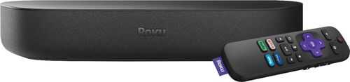 Rent to own Roku - Streambar Powerful 4K Streaming Media Player, Premium Audio, All in One, Voice Remote and TV controls - Black