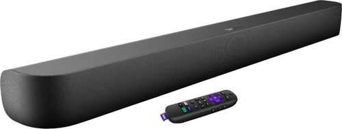 Rent to own Roku - Streambar Pro Cinematic Audio, 4K Streaming Media Player, Voice Remote, TV Controls and Private Listening - Black