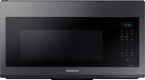 Samsung - 1.7 cu. ft. Over-the-Range Convection Microwave with WiFi - Fingerprint Resistant Black Stainless Steel