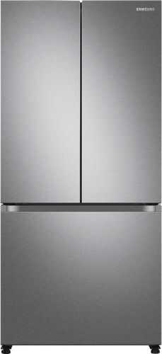 Samsung - 19.5 cu. ft. 3-Door French Door Counter Depth Refrigerator with Wi-Fi - Fingerprint Resistant Stainless Steel