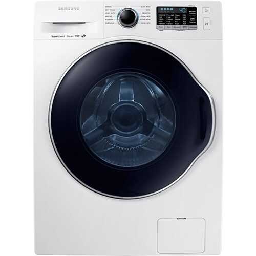 Samsung - 2.2 Cu. Ft. High Efficiency Stackable Front Load Washer with Steam - White