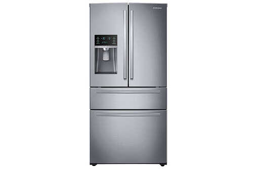 Samsung - 25 cu. ft. Large Capacity 4-Door French Door Refrigerator with External Water & Ice Dispenser - Fingerprint Resistant Stainless Steel