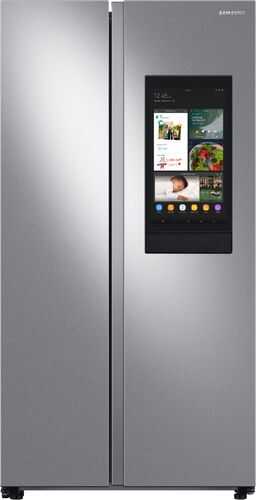 Samsung - 27.3 cu. ft. Side-by-Side Refrigerator with Family Hub™ - Fingerprint Resistant Stainless Steel