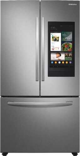 Samsung - 28 cu. ft. 3-Door French Door Refrigerator with Family Hub™ - Fingerprint Resistant Stainless Steel