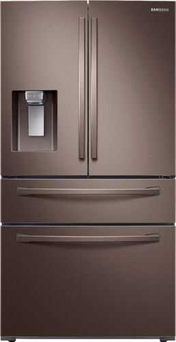 Samsung - 28 Cu. Ft. 4-Door French Door Refrigerator - Tuscan Stainless Steel