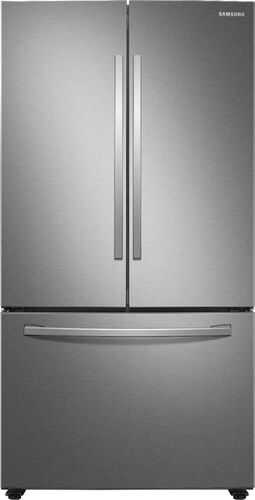 Samsung - 28 cu. ft. Large Capacity 3-Door French Door Refrigerator - Fingerprint Resistant Stainless Steel