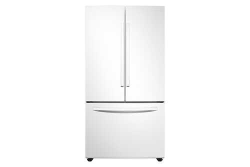 Samsung - 28 cu. ft. Large Capacity 3-Door French Door Refrigerator - White