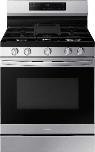 Samsung - 6.0 cu. ft. Freestanding Gas Range with WiFi, No-Preheat Air Fry & Convection - Fingerprint Resistant Stainless Steel