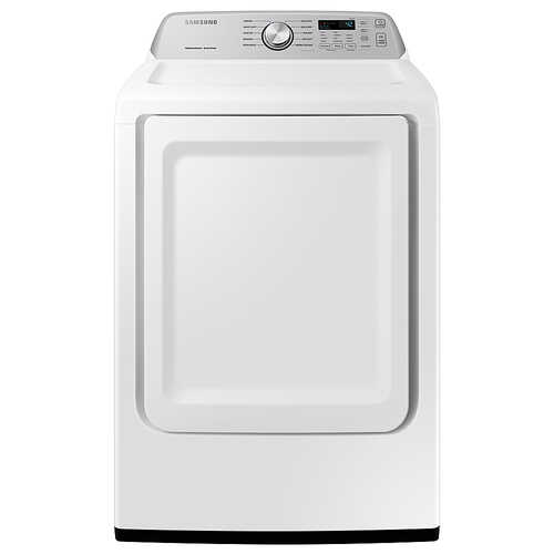 Rent to own Samsung - 7.4 Cu. Ft. Electric Dryer with 10 Cycles and Sensor Dry - White