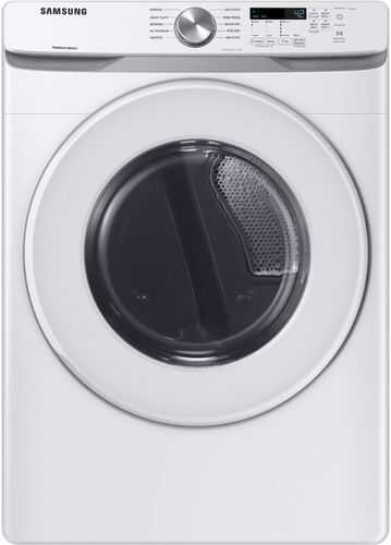 Buy Now, Pay Later - Samsung - 7.5 Cu. Ft. Stackable Electric Dryer with Sensor Dry - White