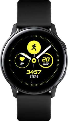 Rent to own Samsung - Galaxy Watch Active Smartwatch 40mm Aluminum - Black