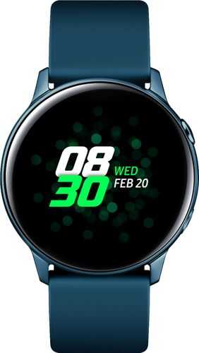 Rent to own Samsung - Galaxy Watch Active Smartwatch 40mm Aluminum - Green