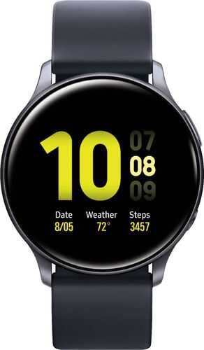 Finance Samsung Galaxy Watch Active2 Smartwatch in Aqua Black