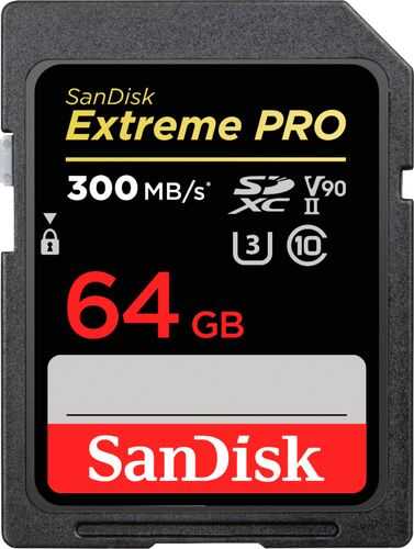 SanDisk - Extreme Pro 64GB SDXC UHS-II Memory Card