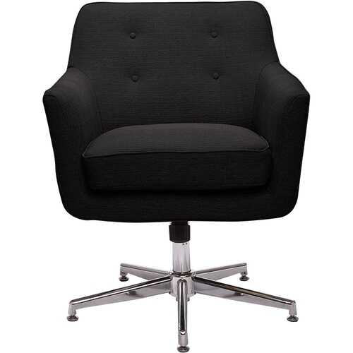 Serta - Ashland Fabric & Memory Foam Home Office Chair - Charcoal Charm