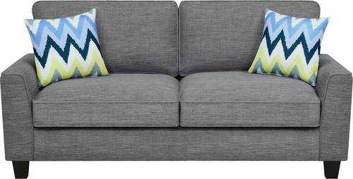 Serta - Astoria 3-Seat Fabric Sofa - Light Gray