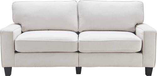 Serta - Palisades Modern 3-Seat Fabric Sofa - Cream