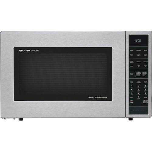 Sharp - Carousel 1.5 Cu. Ft. Mid-Size Microwave - Silver