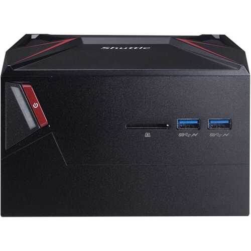 Shuttle - X1 Series Gaming Desktop - Intel Core i5-7300HQ - 8GB Memory - NVIDIA GeForce GTX 1060 - 256GB Solid State Drive - Black/Red