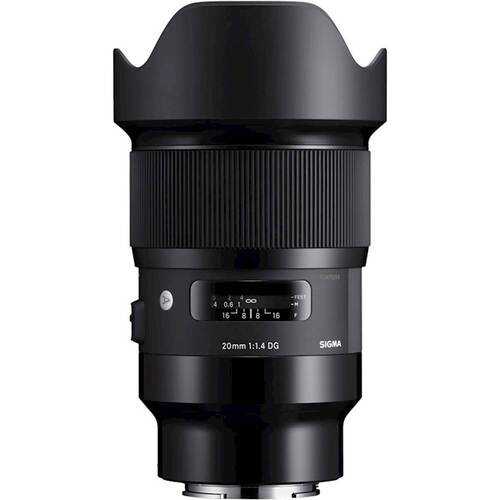 Sigma - 20mm f/1.4 DG HSM Wide-Angle Lens for Nikon F - Black