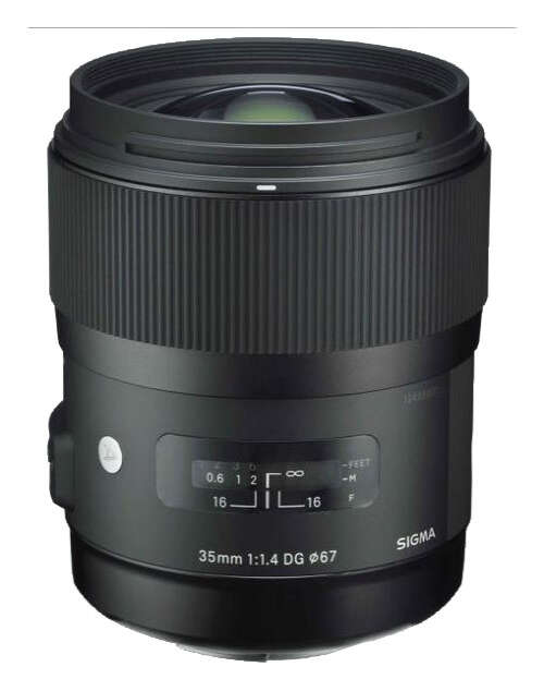 Sigma - 35mm f/1.4 DG HSM Art Standard Lens for Nikon - Black