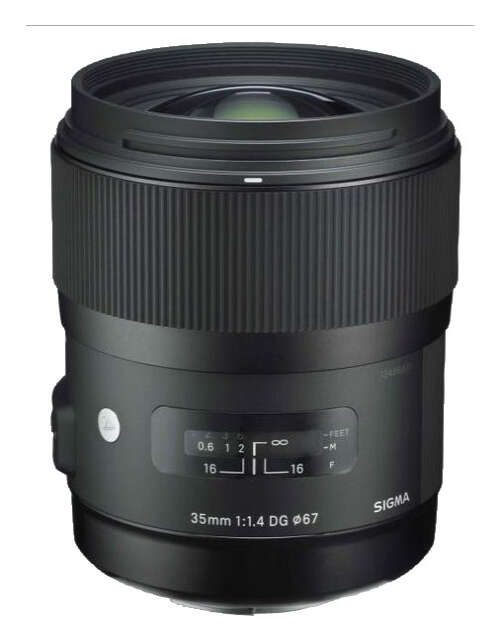 Rent to own Sigma - 35mm f/1.4 DG HSM Art Standard Lens for Select Sony Digital Cameras - Black