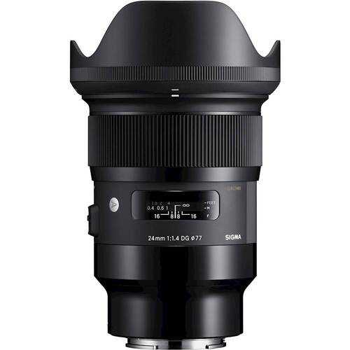 Sigma - Art 24mm f/1.4 DG HSM Wide-Angle Lens for Sony E-Mount - Black